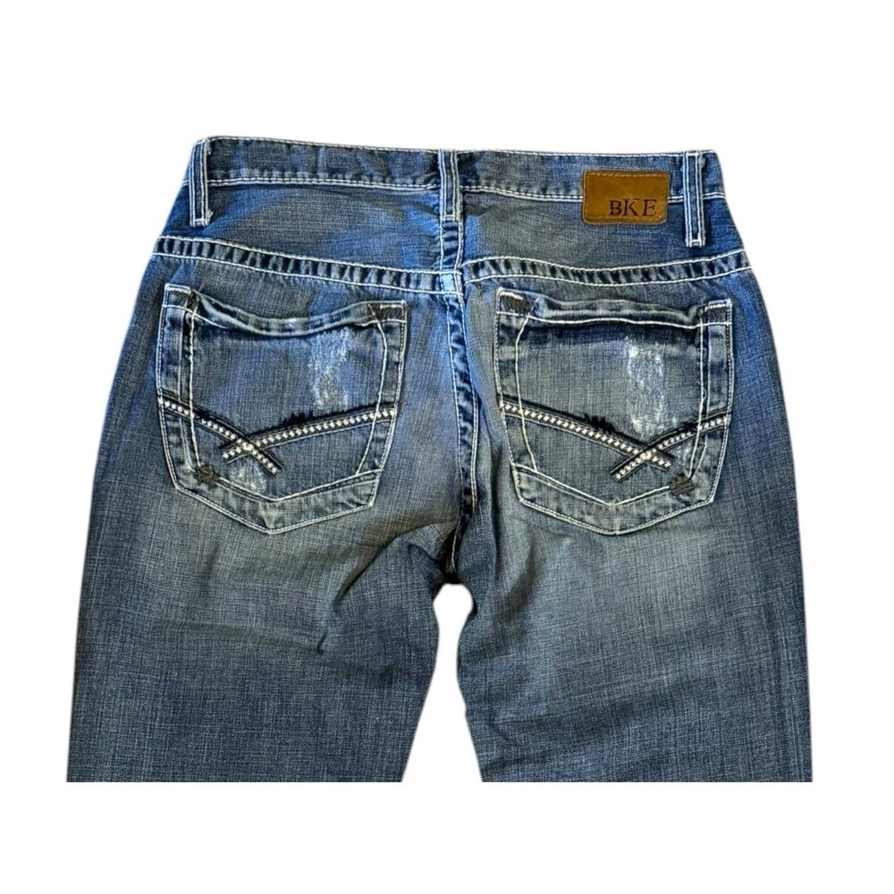 BKE Denim Carter Regular Fit Boot Cut Jeans Men’s 31x34 100% Cotton Mid Rise - Picture 2 of 8